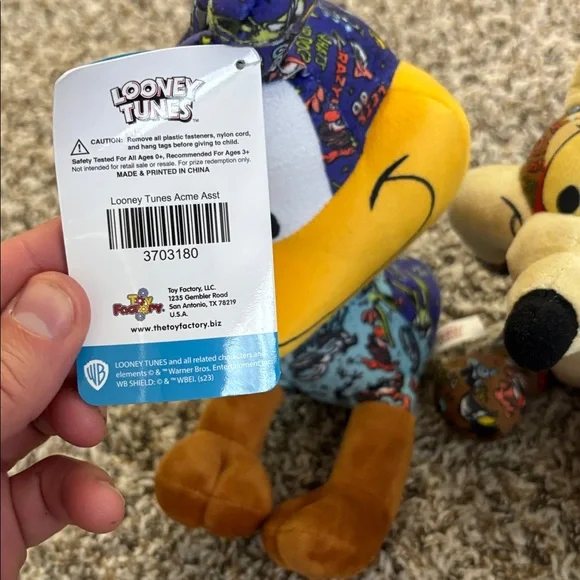 Warner Bros. Looney Tunes Plush Set - Blue and Brown Road runner @ wile e coyote - Picture 10 of 10